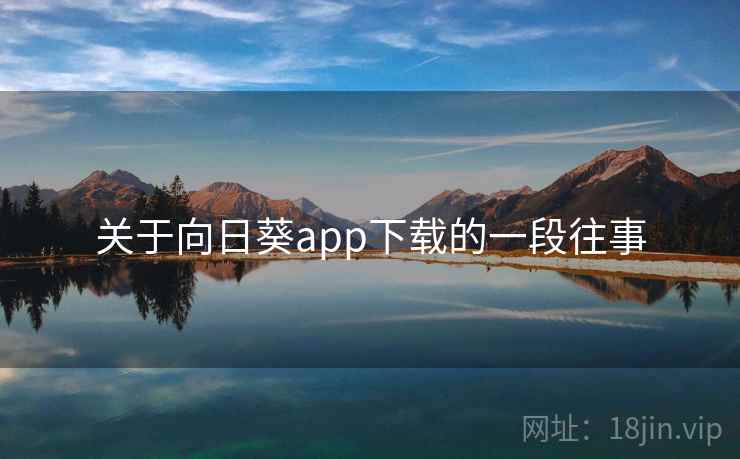 关于向日葵app下载的一段往事